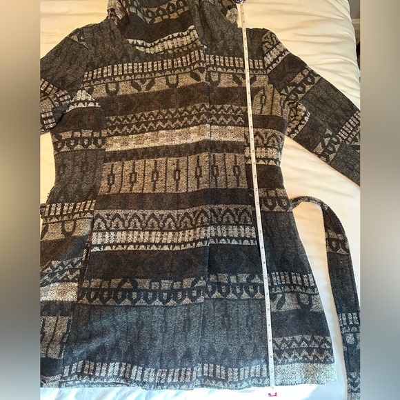 Merona Women’s Medium Hooded Patterned Pea Coat - Picture 10 of 10